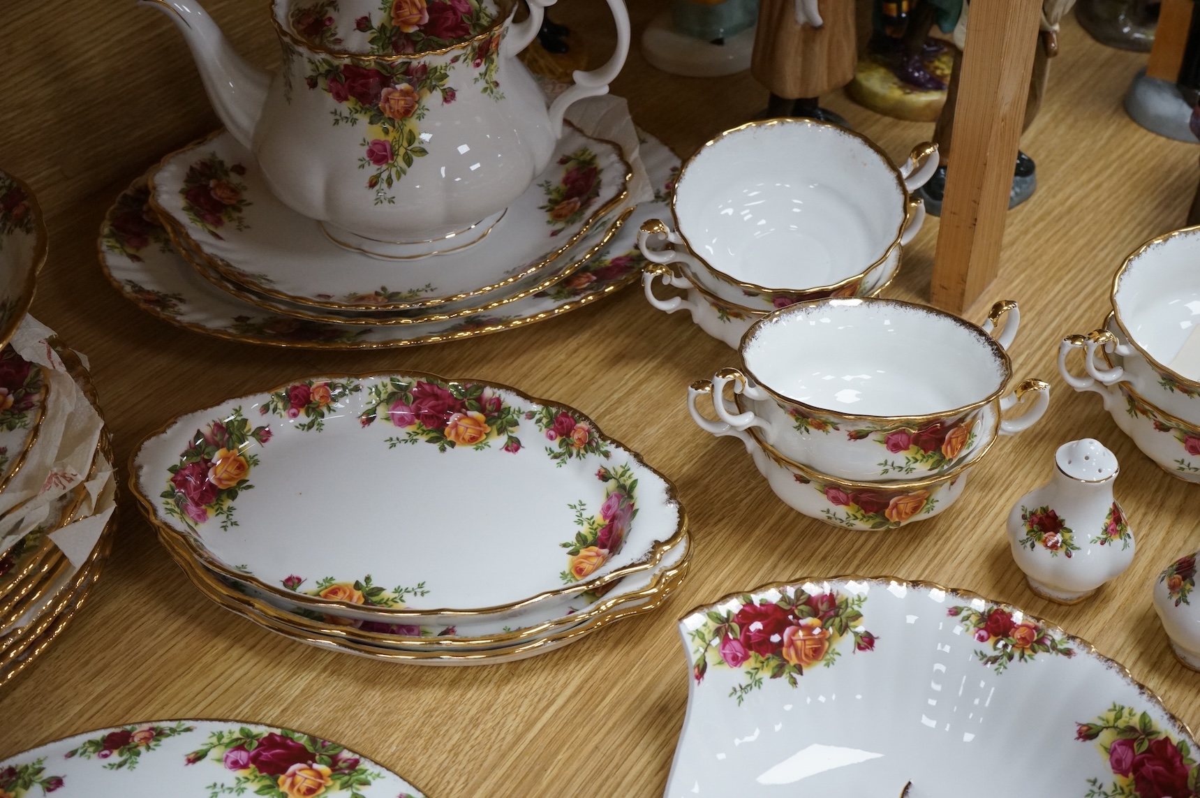 A collection of Royal Albert Old Country Roses tea wares